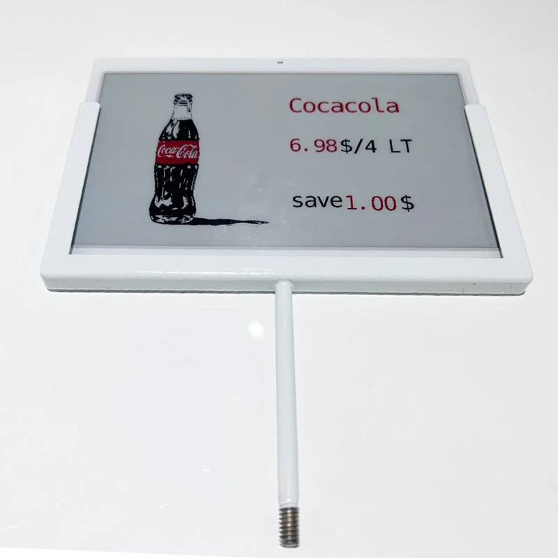 7.3 Inch Electronic Price Tag Metal Screw Mount Coca{1}}Mtundu wa cola