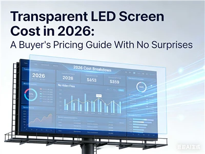Transparent LED Screen Mtengo mu 2026 Kalozera wamitengo ya Ogula Opanda Zoda...
