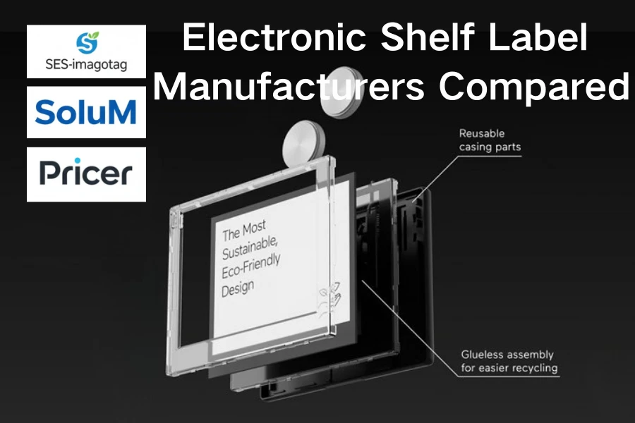 Electronic Shelf Label Manufacturers Poyerekeza: SES-imagotag vs SoluM vs Pricer